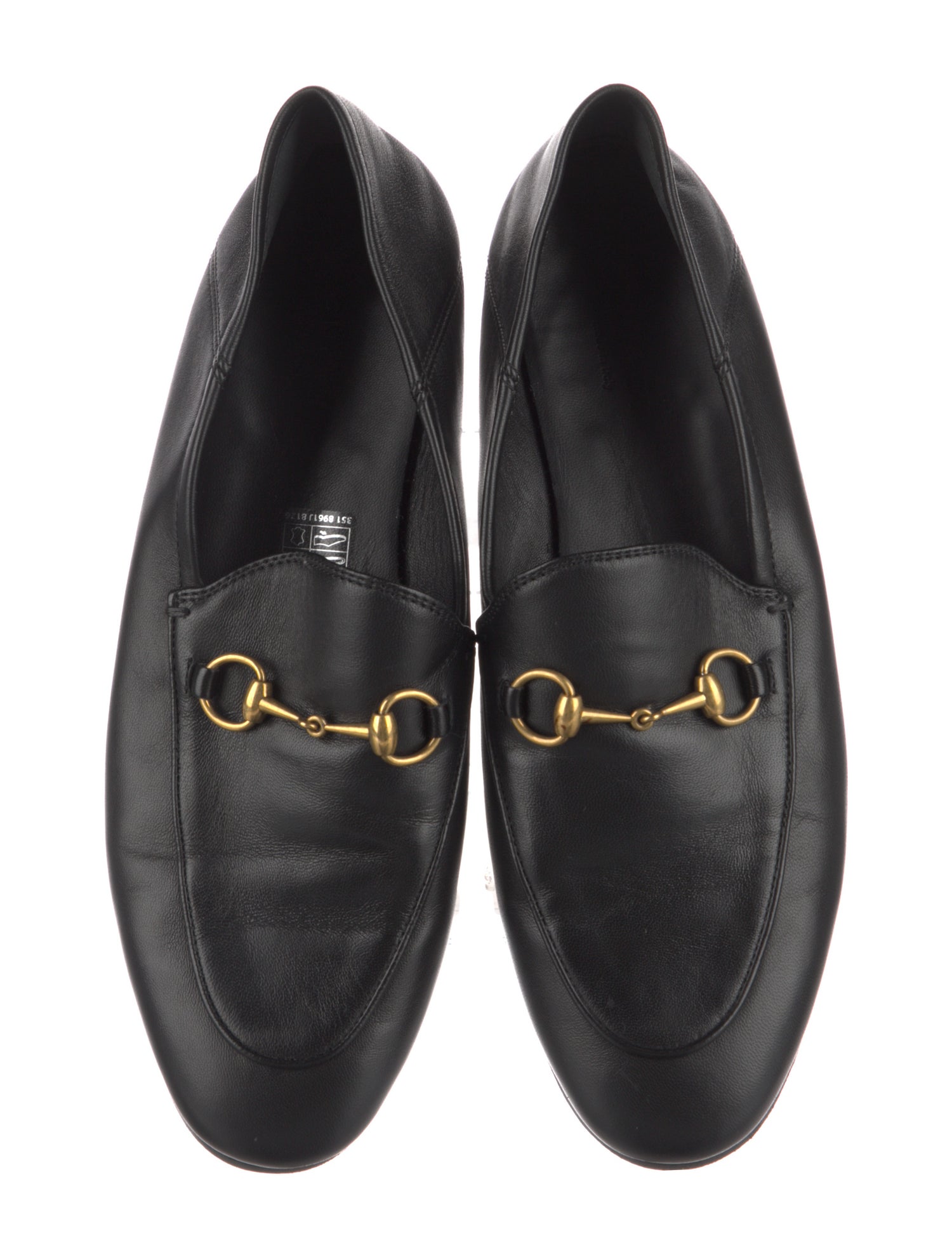 Gucci Horsebit Accent Leather Loafers